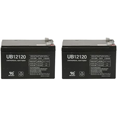 2-Pack of UB12120 :  Pair of 12 volt 12Ah Sealed Lead Batteries