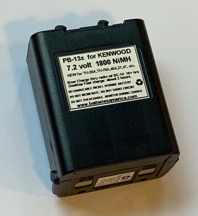 PB-13x : 7.2v 1800mAh rechargeable NiMH battery for Kenwood
