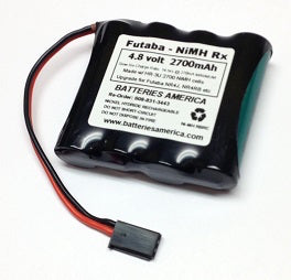 4HR3U2700W : 4.8 volt 2700mAh AA rechargeable NiMH