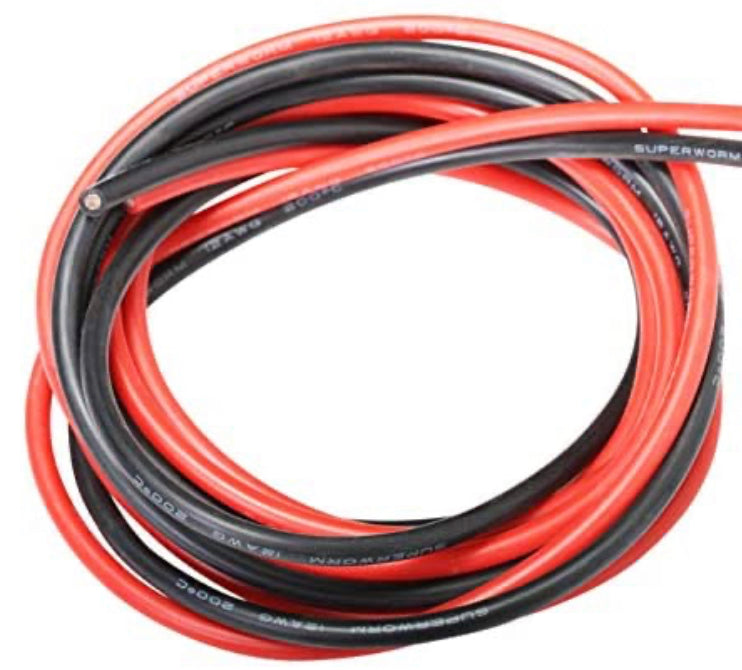 12AWG wire: 10ft red & 10ft black