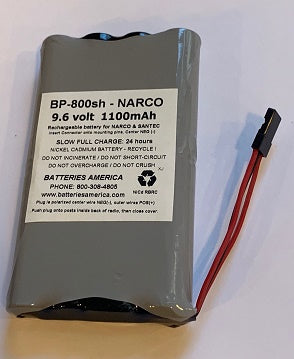 BP-800sh : 9.6v 1100mAh LONG LIFE Ni-Cd battery pack