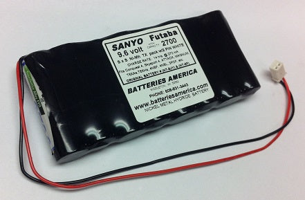 9.6TX-FLAT-AA-NiMH : 9.6v rechargeable R/C NiMH battery pack - choose options