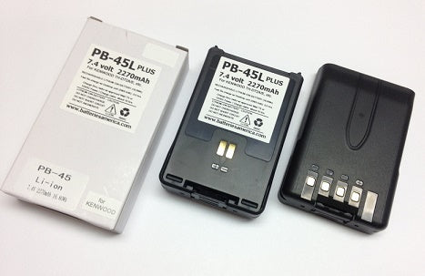 PB-45L PLUS : 7.4 volt 2270mAh Li-ION battery for Kenwood TH-D72A, TH-D72E
