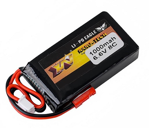 2S1000LiFE : 6.6volt 1000mAh Li-FE battery for RC receivers