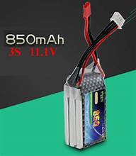 3S850JST : 11.1v 850mAh Li-PO battery for R/C electric, replaces SPMX8003SJ50