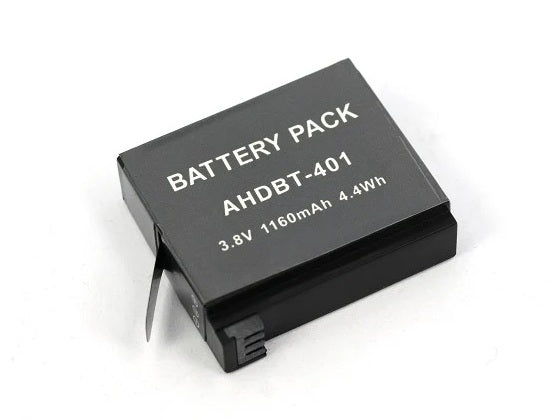 AHDBT-401 : 3.8 V Li-ION battery, fits GoPro HD Hero4