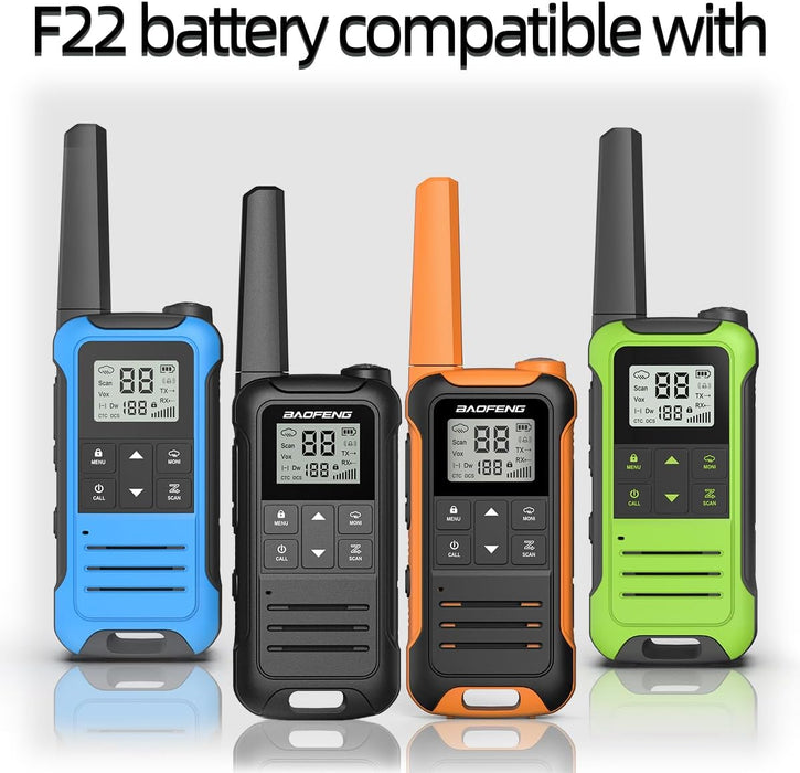 BL-T22 : 3.7 volt Li-ION battery for Baofeng F22, MP25 radios