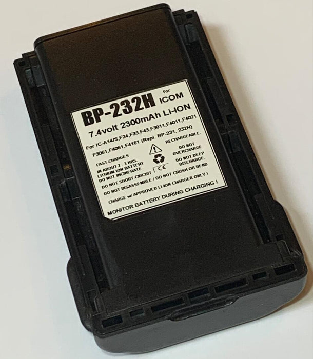 BP-232H : 7.4 volt 2300mAh Li-ION battery for ICOM radios (Copy)