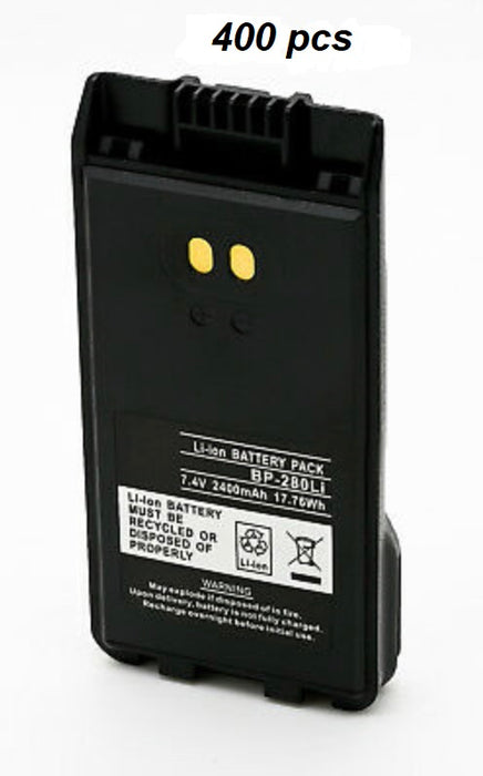 400 pcs of BP-280 : 7.2v 2400mAh battery for ICOM IC-A16, IC-T10, IC-F1000, IC-F2000, IC-V88