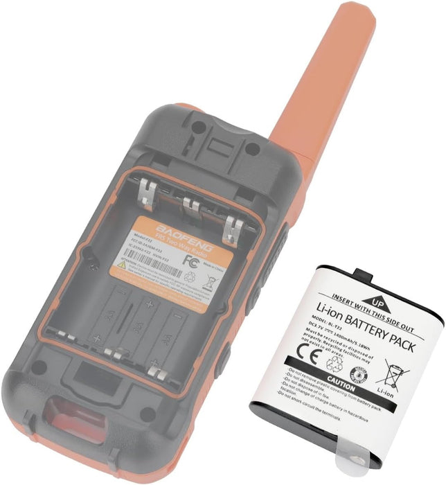 BL-T22 : 3.7 volt Li-ION battery for Baofeng F22, MP25 radios