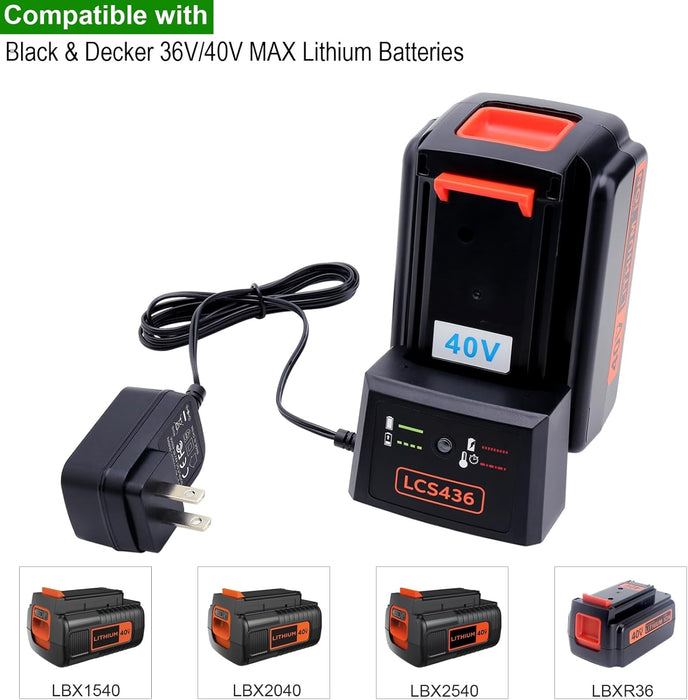BC-LCS436 : Smart Charger for Black & Decker 40V Li Batteries