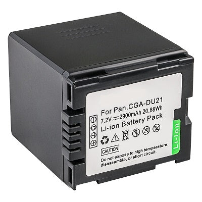 CGA-DU21 : 7.2v 2900mAh Li-ION battery for Panasonic, Hitachi, VBD-070, CGA-DU07 etc.