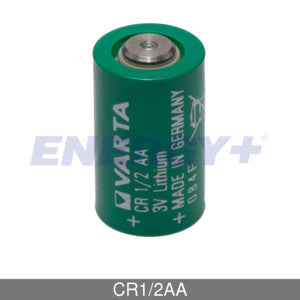 CR 1/2 AA : 3 volt Lithium Primary Battery, Varta brand, 1/2 AA size