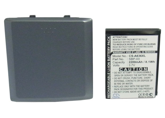 CS-A636XL : Battery for Asus Mypal A630, Mypal A632, Mypal A632N and others - Replaces Asus SBP-03