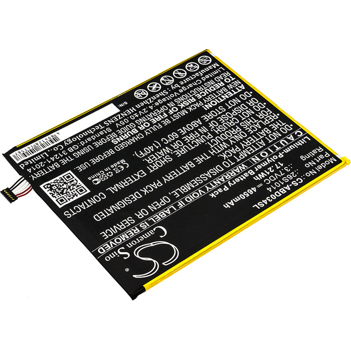 CS-ABD034SL : Battery for Amazon Kindle Fire 8 7 Generation, SX034QT, Kindle Fire 8.7 and others - Replaces Amazon 26S1014, 58-000181, MC-31A0B8 and others