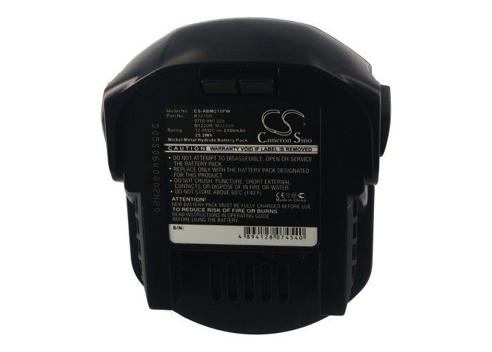 CS-ABM215PW : Battery for AEG BS 12 G, BS 12X, BSB 12 G and others - Replaces AEG B1215R, B1220R, M1230R and others