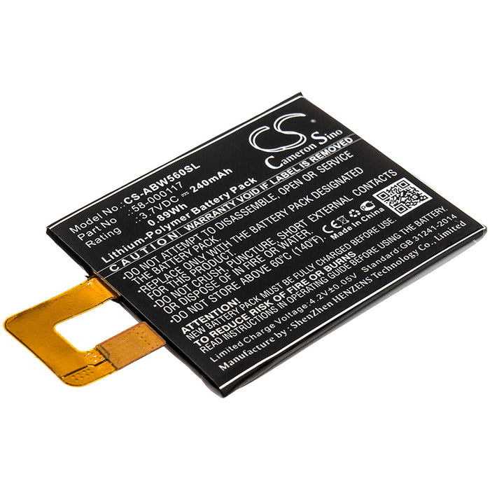 CS-ABW560SL : Battery for Amazon Kindle Oasis, KO1, 223337 and others - Replaces Amazon 58-000117