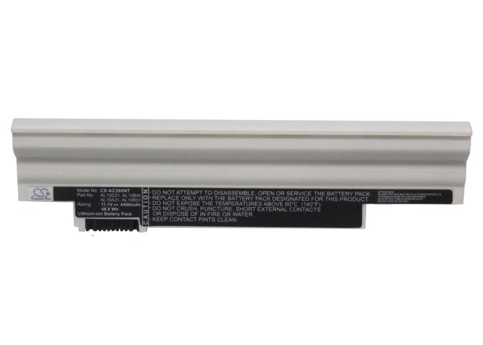 CS-AC260NT : Battery for Acer Aspire One AOD255-A01B/K, Aspire One AOD255- A01B/W, Aspire One AOD255-1134 and others - Replaces Acer AL10A31, AL10B31, AL10BW and others