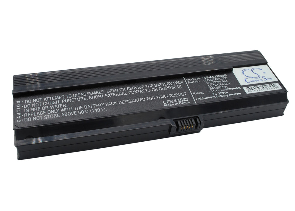 CS-AC3200DB : Battery for Acer AS36802682, Aspire 3050, Aspire 3050-1733 and others - Replaces Acer LC.BTP01.006, BATEFL50L, BATEFL50L6C40 and others