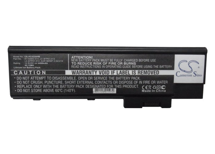 CS-AC4220HB : Battery for Acer Aspire 3661WLMi, Aspire 3682WXC, Aspire 5600AWLM and others - Replaces Acer BT.00803.014, LC.BTP01.013, LC.BTP01.014 and others