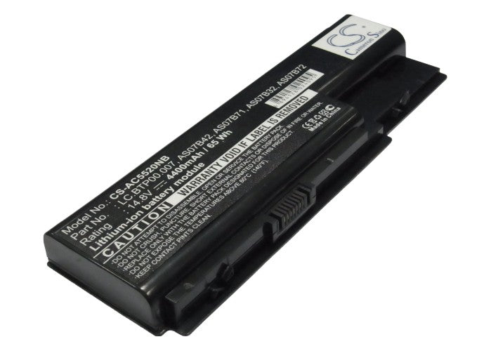 CS-AC5520NB : Battery for Acer Aspire 7520, Aspire 6920-6621, Aspire 5920G-302G25Hi and others - Replaces Acer AS07B32, AS07B72, AS07B42 and others