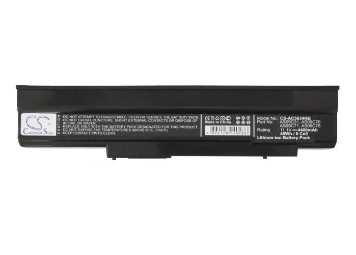 CS-AC5634NB : Battery for Acer Extensa 5635Z, Extensa 5635Z-422G16Mn, Extensa 5635Z-432G16Mn and others - Replaces Acer AS09C31, AS09C70, AS09C71 and others