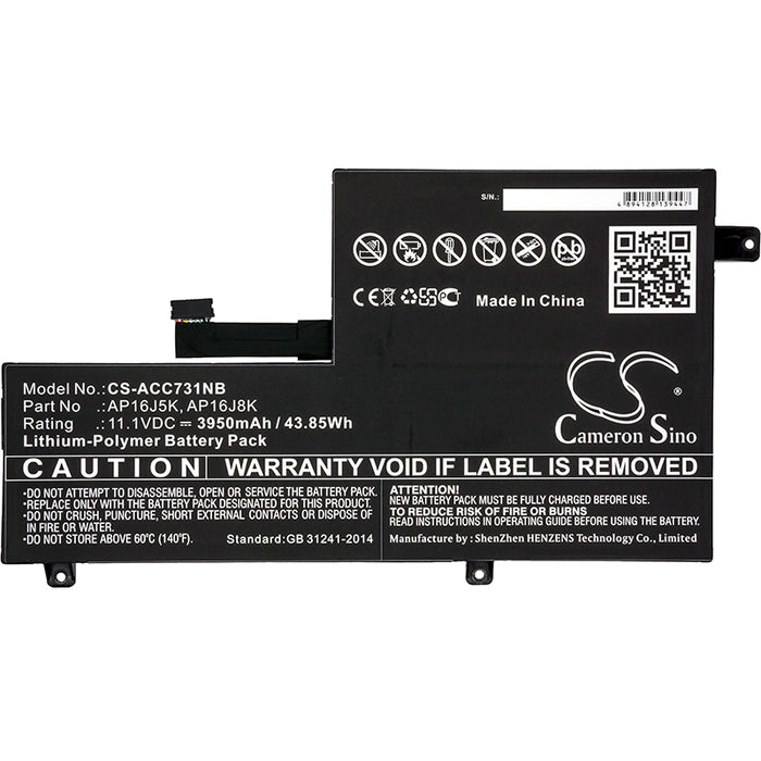 CS-ACC731NB : Battery for Acer Chromebook 11 N7, Chromebook C731, Chromebook C731-C7P9 and others - Replaces Acer AP16J5K, AP16J8K, KT.00305.006 and others