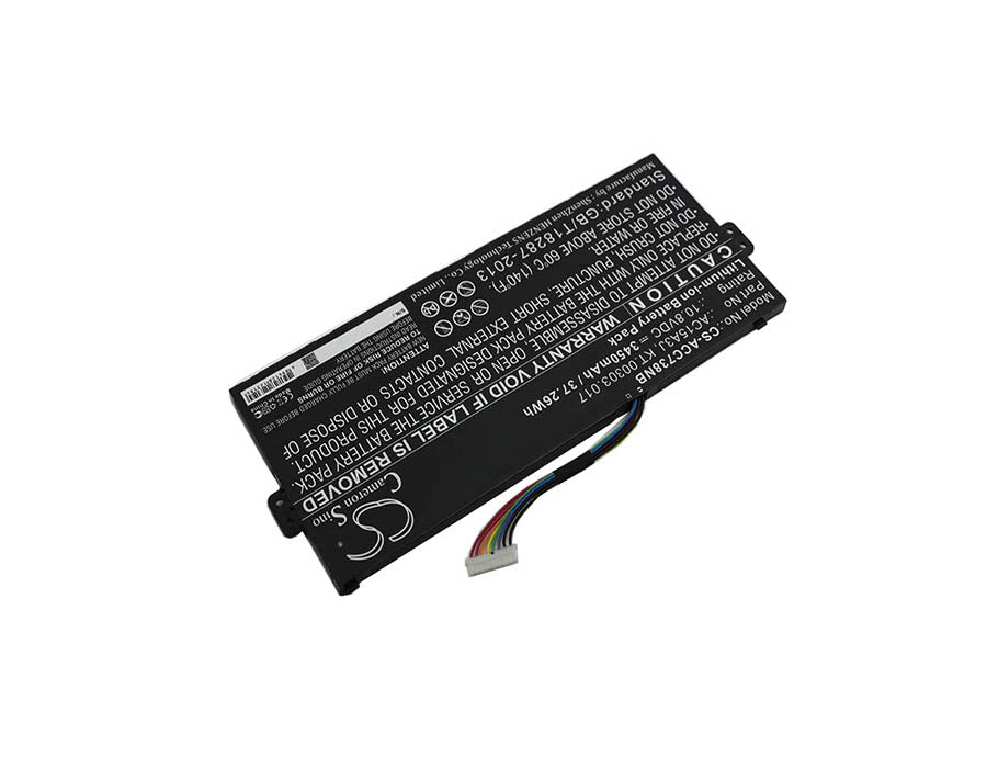 CS-ACC738NB : Battery for Acer Chromebook C738T, CB3-131, CB5-132T and others - Replaces Acer AC15A3J, KT.00303.017, 3INP5/60/80 and others