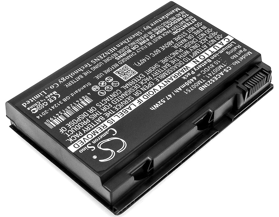 CS-ACE523NB : Battery for Acer Extensa 5120, Extensa 5230, Extensa 5230E and others - Replaces Acer TM00741, TM00751, AK.006BT.018 and others