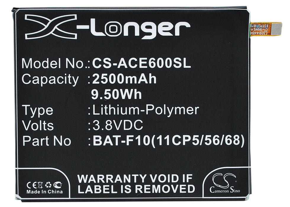 CS-ACE600SL : Battery for Acer Liquid E600 - Replaces Acer BAT-F10(11CP5/56/68), KT.0010S.012