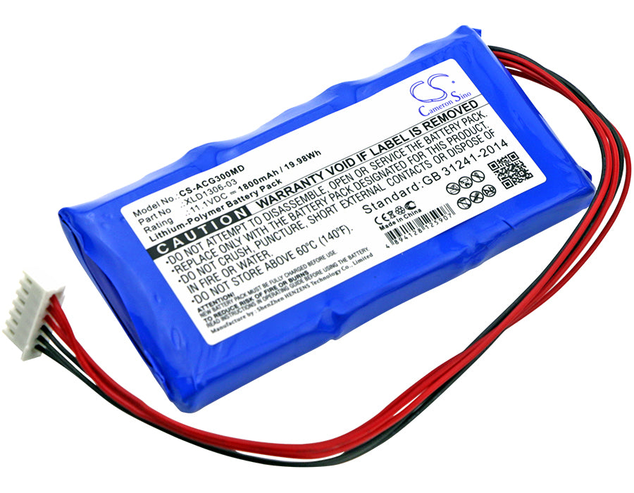 CS-ACG300MD : Battery for EDANINS ECG-3B, BPM-E305 - Replaces Aricon XLD1306-03, BAT-141015200-041, XLD1305-03 and others