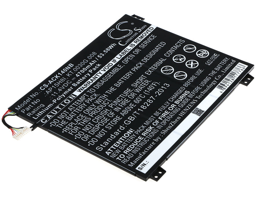 CS-ACK140NB : Battery for Acer Aspire One Cloudbook 14, Aspire One Cloudbook 1-431, Aspire One Cloudbook 1-431M and others - Replaces Acer AP15H8I, KT.0030G.008