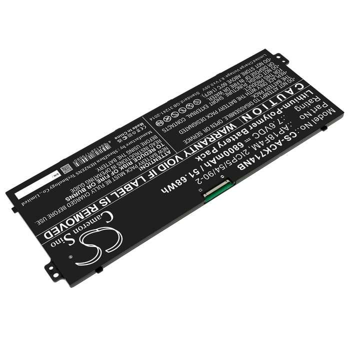 CS-ACK714NB : Battery for Acer Chromebook 714 CB714-1WT-53FX, Chromebook 715 CB715-1WT-39HZ, Chromebook 715 CB715-1WT-57H9 and others - Replaces Acer AP18F4M, KT.00404.001, 2ICP5/54/90-2