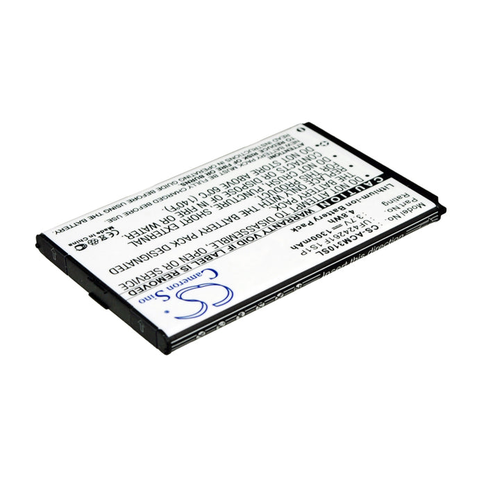 CS-ACM310SL : Battery for Acer Allegro, M310, W4 - Replaces Acer BAT-310 (1ICP5/42/61), UF424261F 1S1P, BT-0010S.002 and others