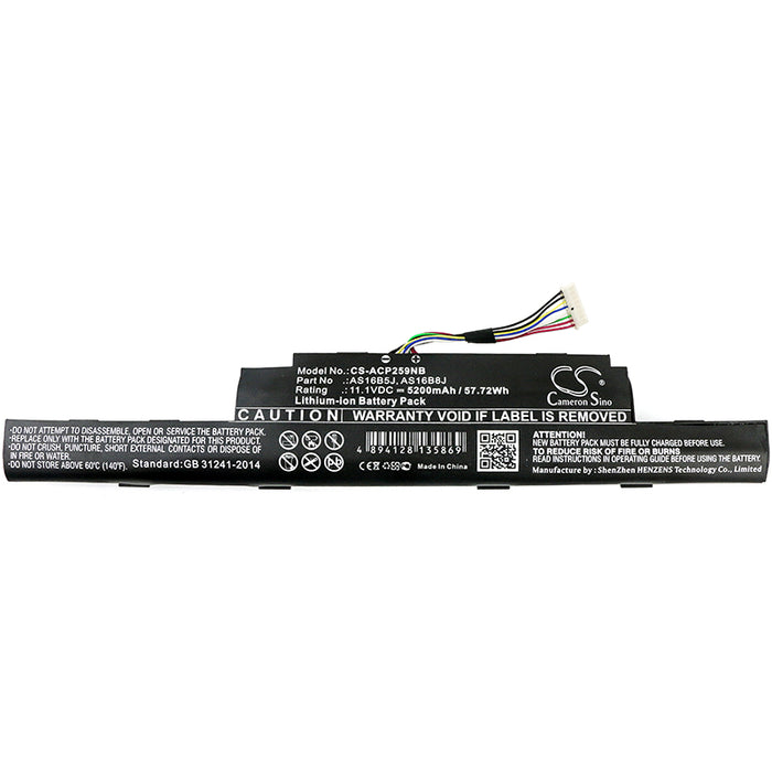 CS-ACP259NB : Battery for Acer Aspire E5-575G-53VG, Aspire E5-575-33BM, Aspire E5-575G-5341 and others - Replaces Acer AS16B5J, AS16B8J, KT.0060G.001