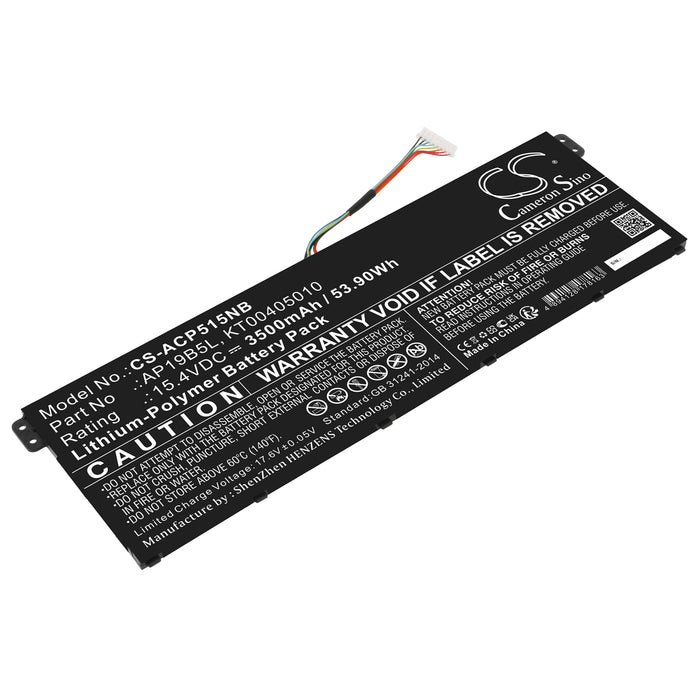 CS-ACP515NB : Battery for Acer Aspire 5 A515-43-R1JF, Aspire 5 A515-43-R41R, Aspire 5 A515-43-R61P and others - Replaces Acer AP19B5L, KT00405010