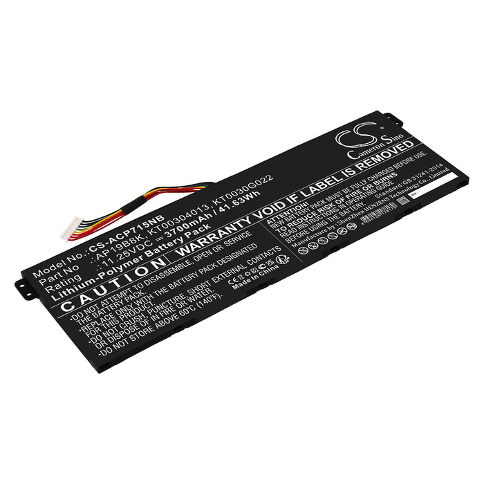 CS-ACP715NB : Battery for Acer TravelMate P2 TMP215-52-59AJ, P2 TMP214-51-56ZM, Aspire A A315-23-R7S8 etc.- Replaces Acer AP19B8K, KT00304013, KT0030G022 and others