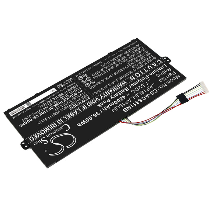 CS-ACS311NB : Battery for Acer Chromebook Spin 311 CP311-3H-K2RJ, Chromebook Spin 311 CP311-3H, Chromebook Spin 513 CP513-1H and others - Replaces Acer AP16L8J, KT.0020G.010, KT.00205.008 and others