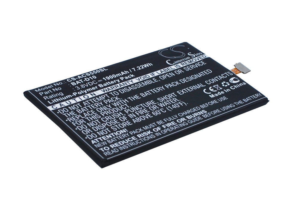 CS-ACS550SL : Battery for Acer Liquid Jade S, S56, Liquid Jade Z and others - Replaces Acer BAT-D10, CA325685G, KT.0010B-009