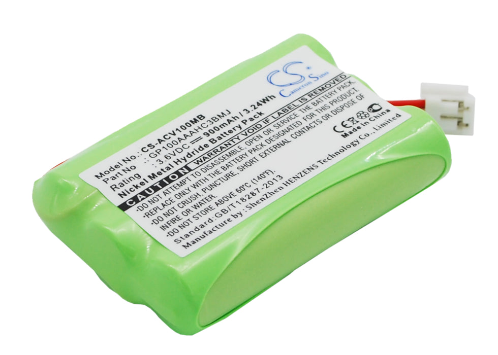 CS-ACV100MB : Battery for Audioline Baby Care V100, G10221GC001474 - Replaces Audioline GP100AAAHC3BMJ