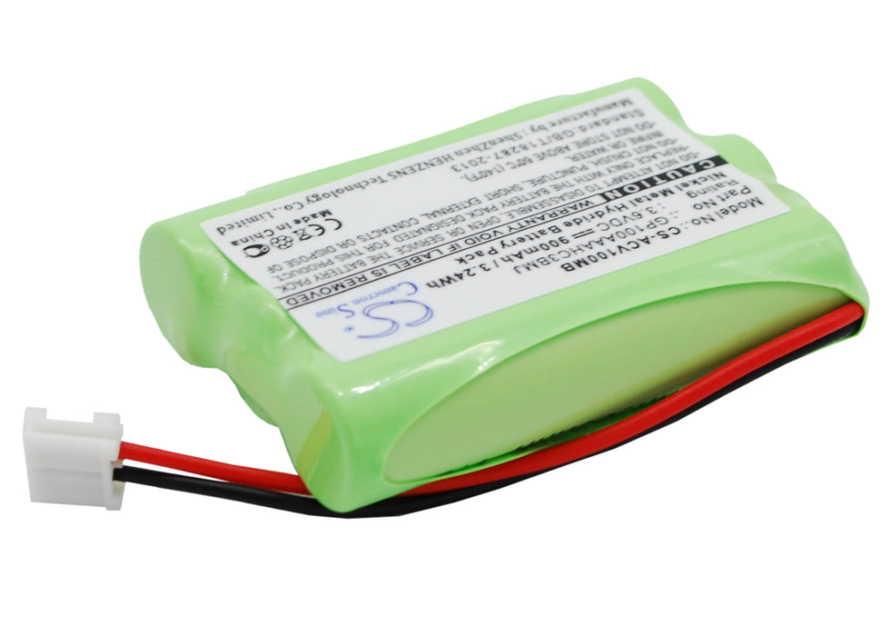 CS-ACV100MB : Battery for Audioline Baby Care V100, G10221GC001474 - Replaces Audioline GP100AAAHC3BMJ