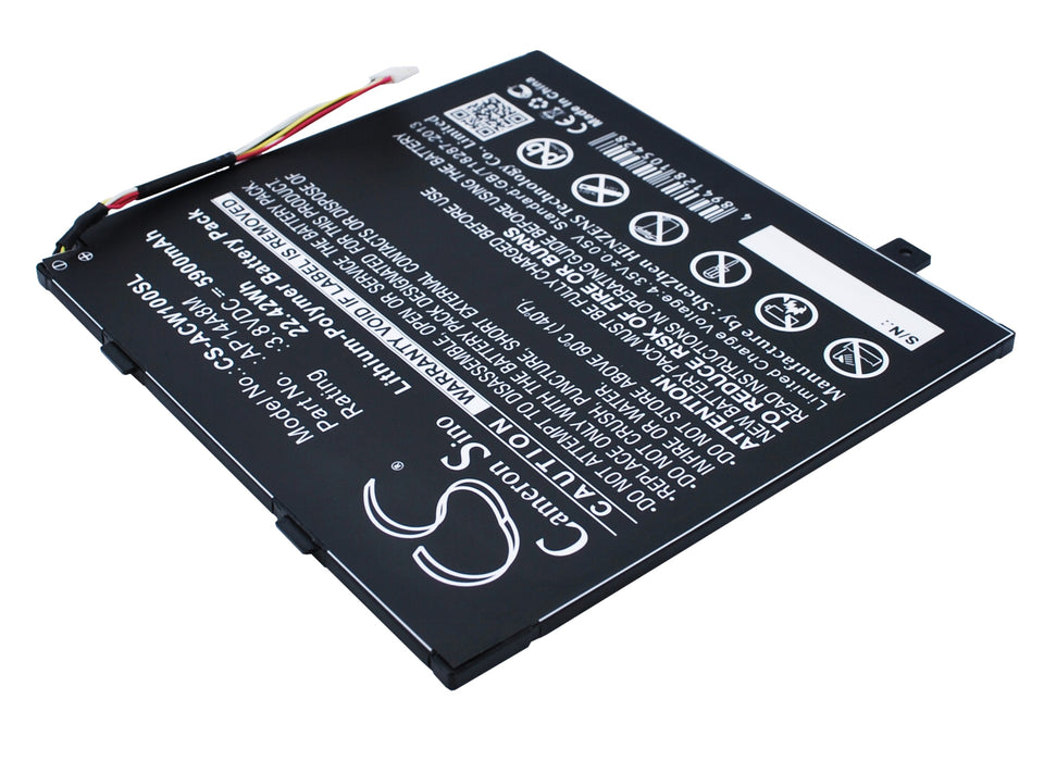 CS-ACW100SL : Battery for Acer Iconia Tab 10 A3-A20, A3-A20FHD, SW5-011 and others - Replaces Acer AP14A8M, KT.0020G.004, AP14A4M