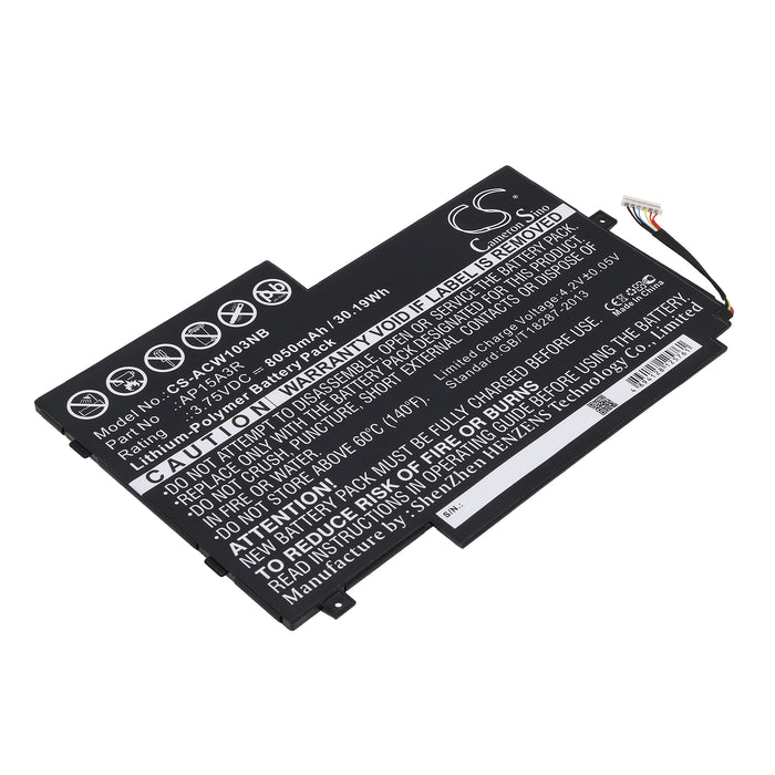 CS-ACW103NB : Battery for Acer Aspire Switch 10E, SW3-013, SW3-013-1566 - Replaces Acer AP15A3R