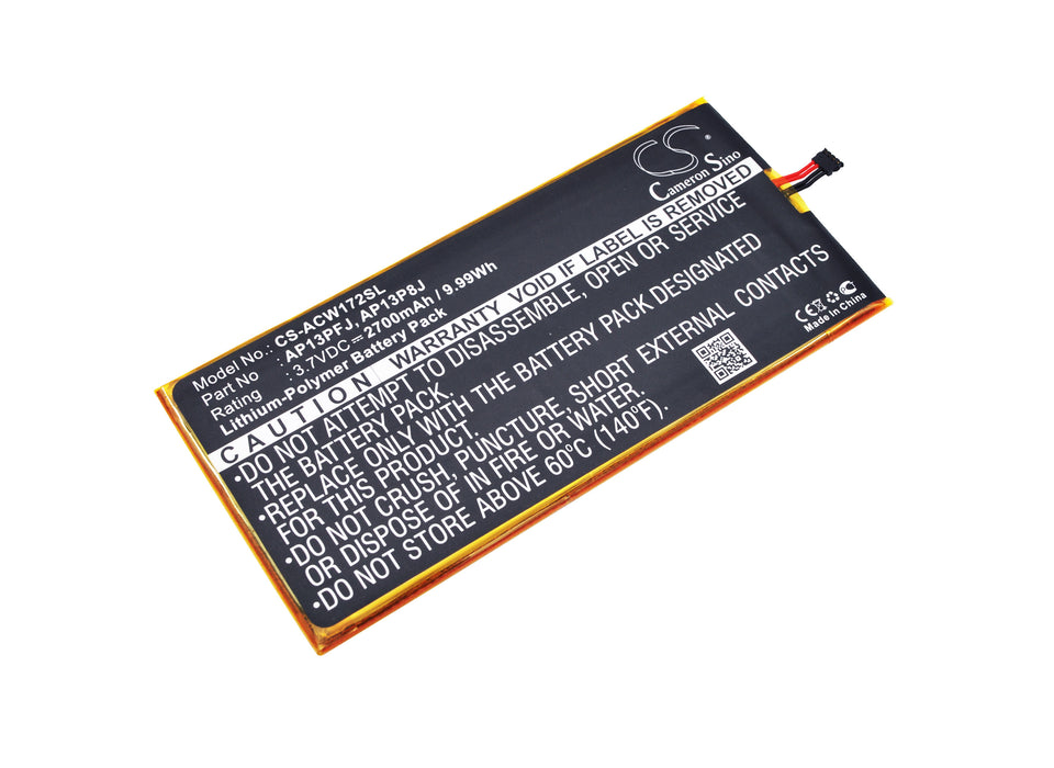 CS-ACW172SL : Battery for Acer Iconia B1-720, Iconia B1-720-L864, Iconia B1-720-81111G01nki and others - Replaces Acer AP13PFJ, AP13P8J, AP13P8J(1ICP4/58/102) and others