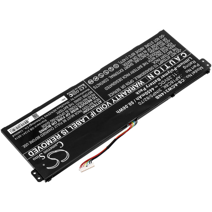 CS-ACW314NB : Battery for Acer Swift 3 SF314-57G-7448, Swift 3 SF314-58G-72FD, Swift 3 SF314-57G-59V7 and others - Replaces Acer AP18C8K, 3INP5/82/70