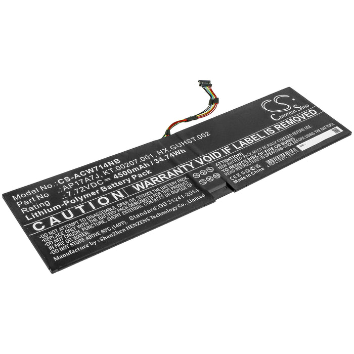 CS-ACW714NB : Battery for Acer Swift 7 SF714-51T-M1F6, Swift 7 SF714-51T-M3JU, Swift 7 SF714-51T-M4PV and others - Replaces Acer AP17A7J, KT.00207.001, NX.GUHST.002