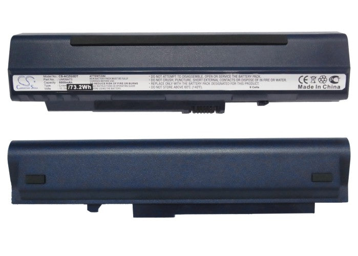 CS-ACZG5HT : Battery for Acer Aspire One, Aspire One A110-1295, Aspire One A110-1545 and others - Replaces Acer UM08A73, BT00307005826024212500, UM08A72 and others