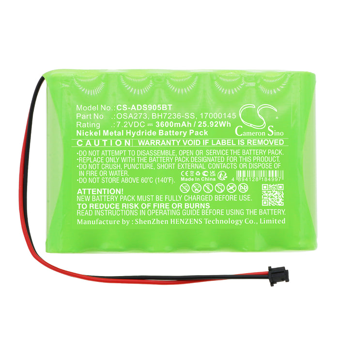 CS-ADS905BT : Battery for ADT SCW9057G-433, ADT Impassa wireless alarm systems - Replaces ADT OSA273, BH7236-SS, 17000145 and others