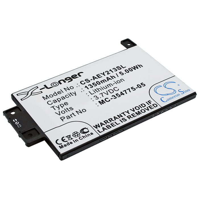 CS-AEY213SL : Battery for Amazon Kindle Paperwhite 2013, Kindle Touch 6" 2013, Kindle Touch 3G 6" 2013 and others - Replaces Amazon MC-354775-05, S13-R1-D, S13-R1-S and others
