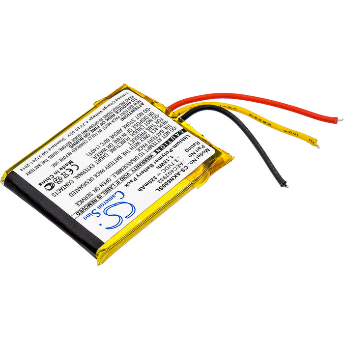 CS-AKN600SL : Battery for AKG N60 NC - Replaces AKG AEC402933